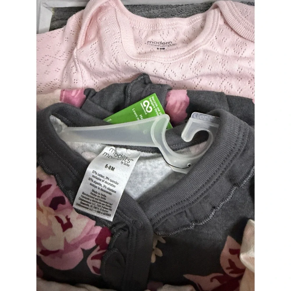 Lot Of Modern Moments by Gerber 6/9 Months Baby Girl Clothes